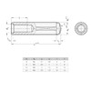 Ganter Normelemente Cylinder Pins DIN 7979 Pack of 10 Size