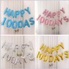 HS Palloncino con lettera M, 40 cm, blu, decorazione per