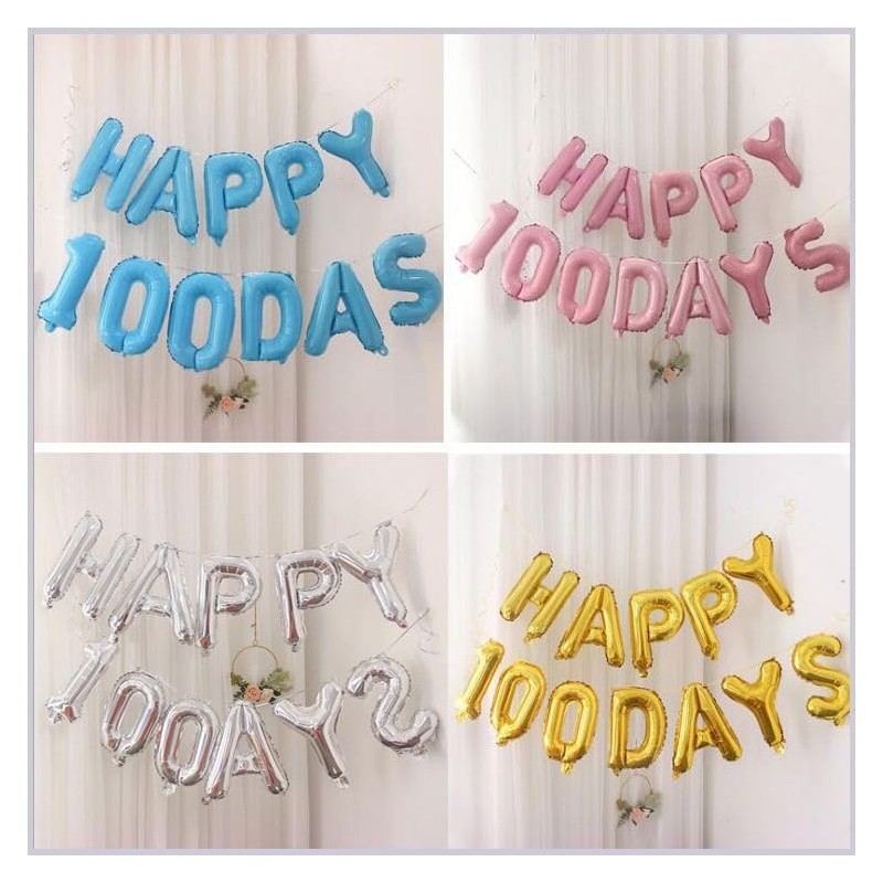 HS Palloncino con lettera M, 40 cm, blu, decorazione per