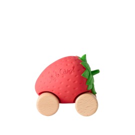 Oli & Carol Sweetie the Strawberry Baby Car Toy from 0+ Baby Handmade