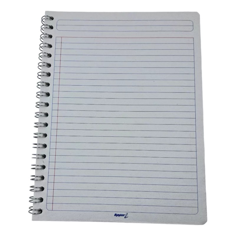 Rayter 25pz Cuaderno Profesional Rayado Doble Arillo Ecologica 100h