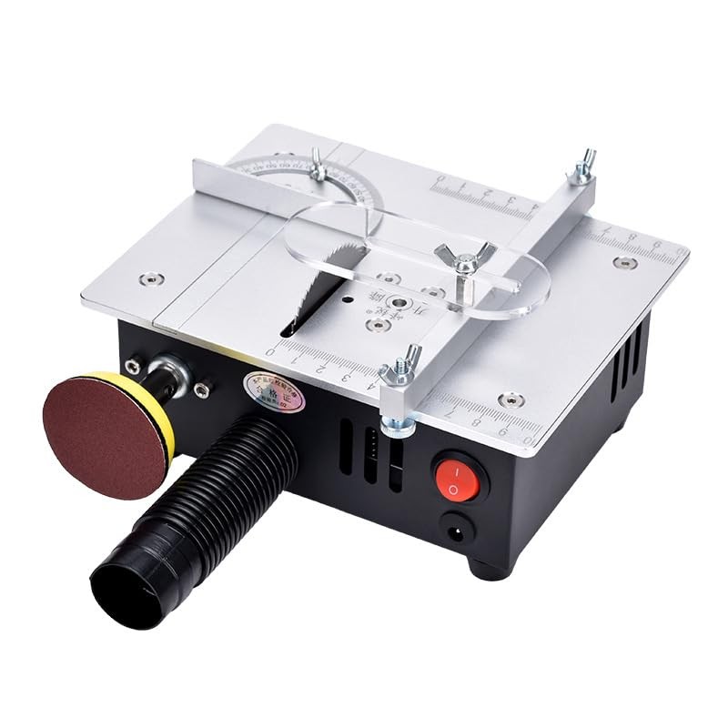 [TIMILAND] Mini Multi-Functional Table Saw S6【Cutter Speed、Angle、0-1/2inch hight Adjustable】with seven