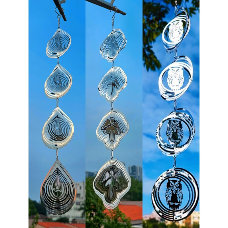 Bird Scare Discs Set，Highly Reflective Bird Deterrent，Extra Sparkly Wind Spinner