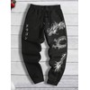 ZAFUL Printed Sweatpants for Men Casual Joggers Graphic Drawstring Sweat