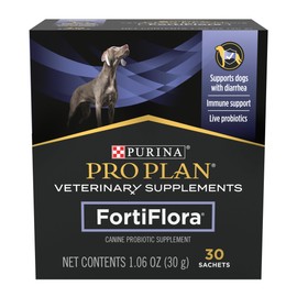 Purina Pro Plan Veterinary Supplements FortiFlora Canine Probiotics for Dogs, Helps Digestive Gut Health and Diarrhea - 30 ct. Box