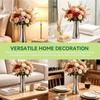 Silver Flower Vases for Centerpieces, 304 Stainless Steel Bud Vases,