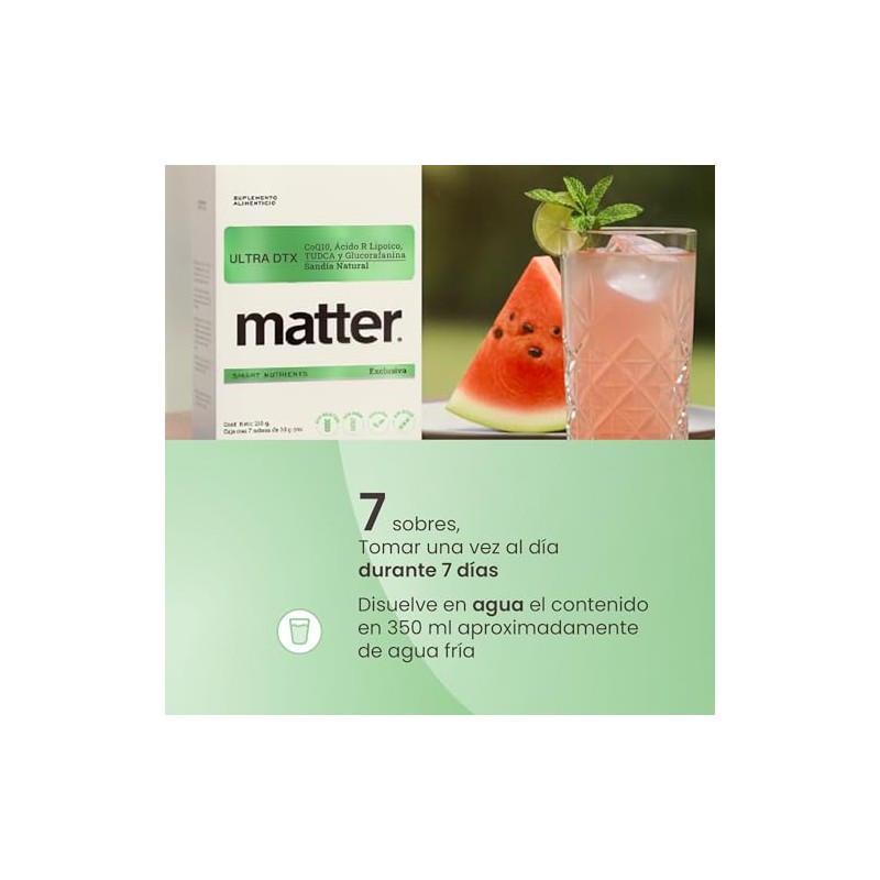 MATTER SMART NUTRIENTS | Ultra DTX, CoQ10 Ácido R Lipoico
