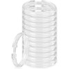 Rocky Mountain Goods Simple Spaces Clear Plastic Curtain Rings -