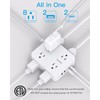 HANYCONY Surge Protector Power Strip - 8 Outlets 4 USB
