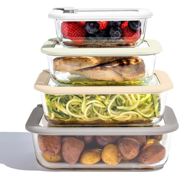 Bentgo Signature Leak-Proof Glass Food Storage - 8-Piece Set, 1-Compartment