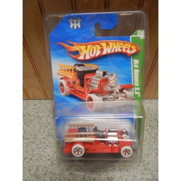 NEW HOTWHEELS TREASURE HUNTS OLD NUMBER 5.5 08 12 FIRETRUCK