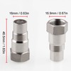 2Pcs Oxygen Sensor Adapter Welding Plug Engine Auxiliary with Filter