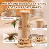 Xeticey Cat Scratching Post Multifunctional Sturdy Cat Scratcher for Indoor