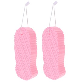 Healvian 2pcs Body Cleaning Sponges Gentle Pva Scrubbers for Bathing Soft and Skin-friendly Design for Newborns and Boys and Girls Travel-friendly Bathing Supplies Cherry Blossom