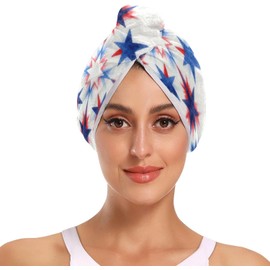 Toalla de microfibra para el cabello con botón para pelo rizado, pelo largo y corto, para mujer, toallas de microfibra para el cabello, paquete de 2 unidades