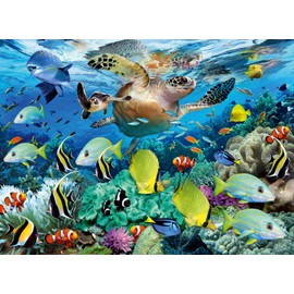 Ravensburger Underwater Paradise 150 Piece Jigsaw Puzzle for Kids – Every Piece is Unique, Pieces Fit Together Perfectly, Blue