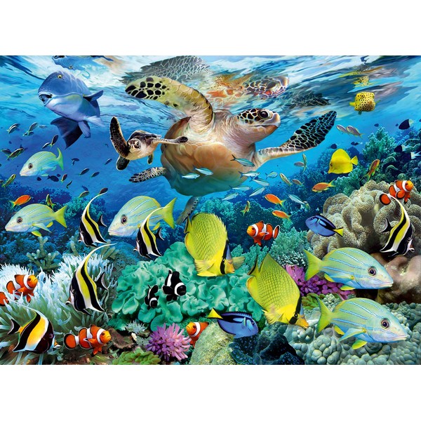 Ravensburger Underwater Paradise 150 Piece Jigsaw Puzzle for Kids – Every Piece is Unique, Pieces Fit Together Perfectly, Blue