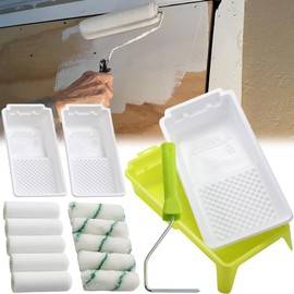 SQAQS 15pcs 4-inch Foam Mini Rollers for All Paints, High-Density Foam Coating Rollers, for Gloss and Satin Coatings, for Flat and Smooth Surfaces, for Furniture Painting and Decoration