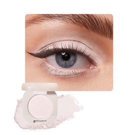 Matte Single Eyeshadow Palette, Nude Moonlight Eye Shadow Lightweight Blendable Powder Eye Shadow, Highly Pigmented Waterproof Long-Lasting Monochrome Eyeshadow Makeup Palette Gifts for Women Girl-01