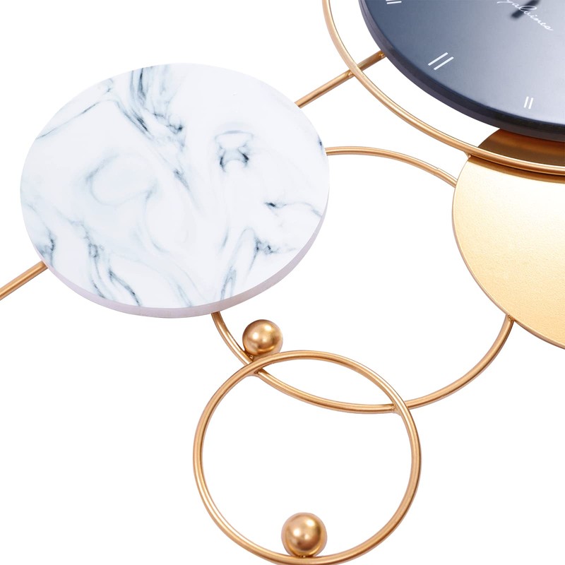 Blue And Gold Wall Clocks W/Hook 30" Large Wall Clock