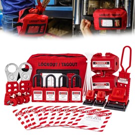 BOZZYS Lockout Tagout Kit,Loto Locks for Breaker Lock Out Tag Out Kits Electrical-OSHA Compliant (BD-ZTI KIT2-26PACK)