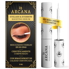 Arcana 23 Serum Pestañas Crecimiento con Bimatoprost, Sérum Lashes con Ácido Hialurónico, Suero para Pestañas Crecimiento con Pro-Vitamina B5, Lash Serum para Pestañas 100% y Vegano, 3 ml