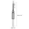uxcell Square Hole Drill Bit, 1/4" High-Carbon Steel Hollow Chisel