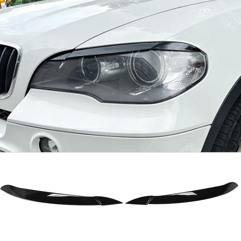 1 Pair Headlight Eyebrow Left Right Fade Proof Front Headlight