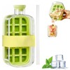 2 in 1 Water Bottle Ice Cube Tray with Lid,