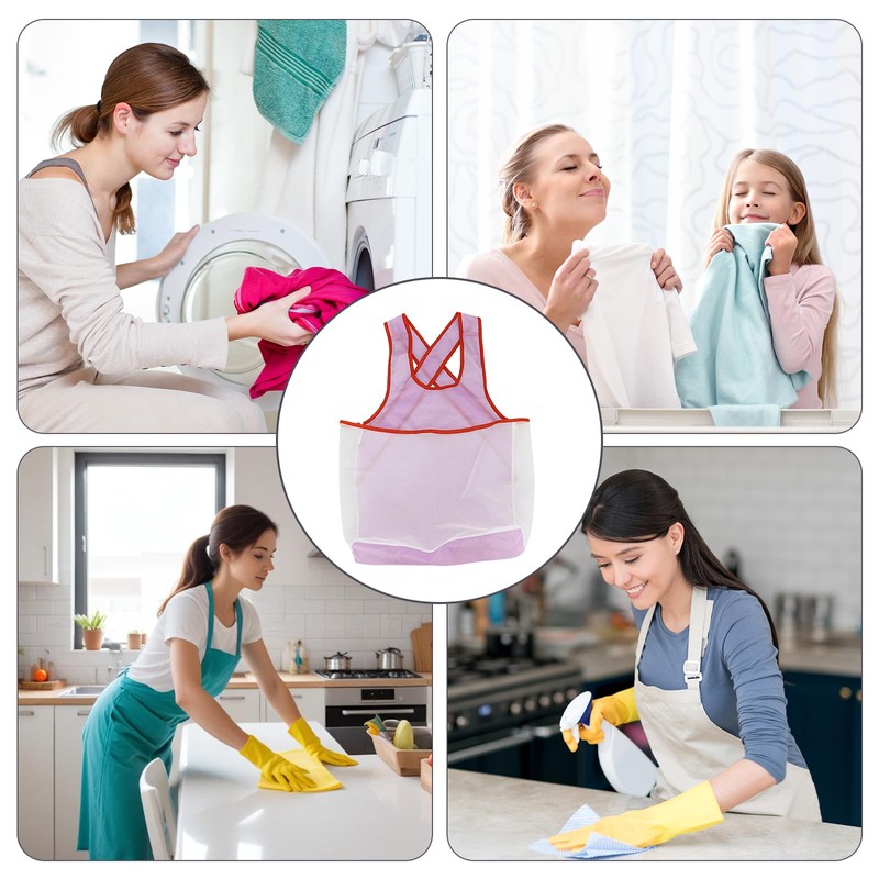 Yeomju Laundry Drying Apron with Large Pocket, Waterproof, Durable, Comfortable,