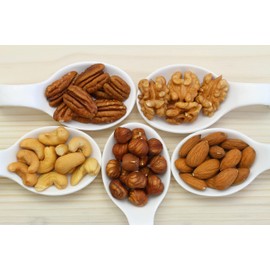 Deluxe Mixed Nuts Raw Natural Unsalted (No Shell) - Compares To Organic Almonds, Walnuts, Cashews, Filberts & Pecans Mix By Farm Fresh Nuts (2 Lb.)