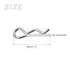 METALLIXITY 1.6mm x 28mm 100pcs Carbon Steel R Shape Spring
