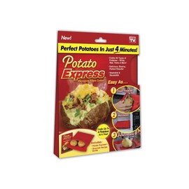 Potato Express Microwave Potato Cooker, Perfect Potatoes in 4 minutes