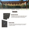 Retractable Wave Awning 1 x 2 m, Adjustable Roll-Up Sun