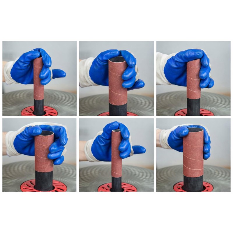 Dark Stone Sanding Sleeves for Oscillating Spindle Sander, Aluminum Oxide,