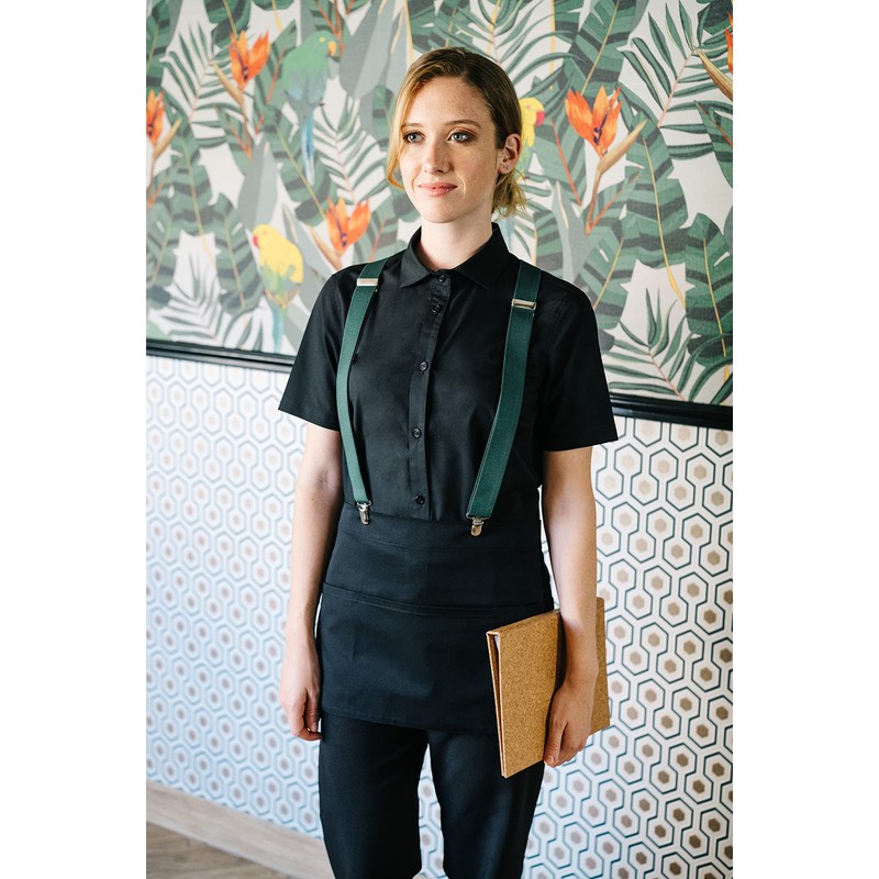 VELILLA Delantal Corto Comandero Short Cooking Apron, Light Turquoise, One