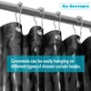 Ga-Geetopia EVA 3D Black Pearl Plastic Shower Curtain Liner -