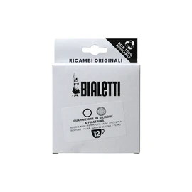 Bialetti - Spare Parts, 1x Silicon Gasket + 1x Filter for 12 Cup Coffeemaker, Aluminium, 0800042