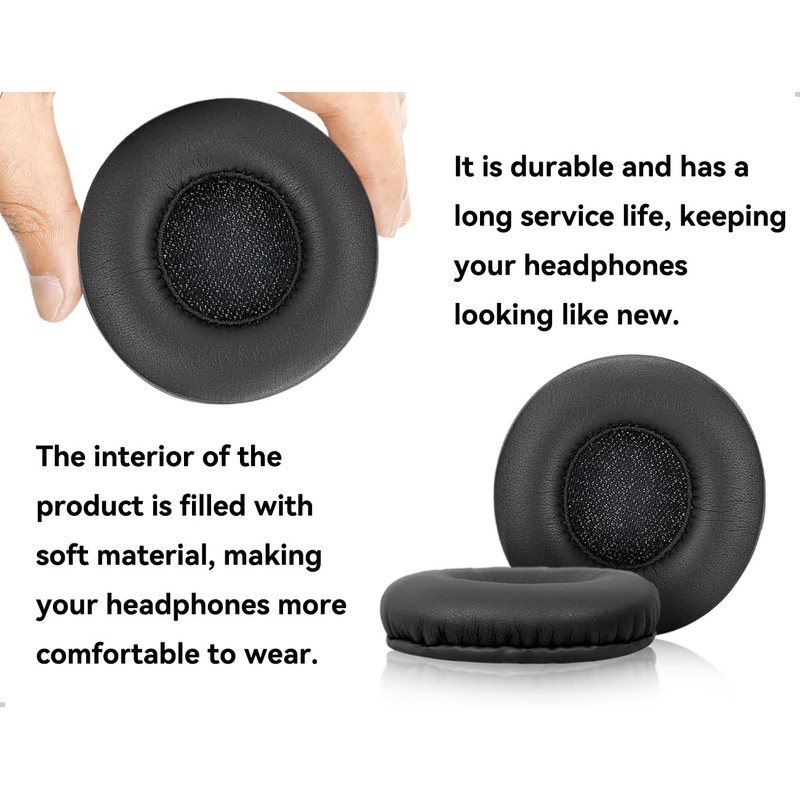 Emezddo Replacement Ear Pads, Leather Headphones Pads, Compatible with Sony