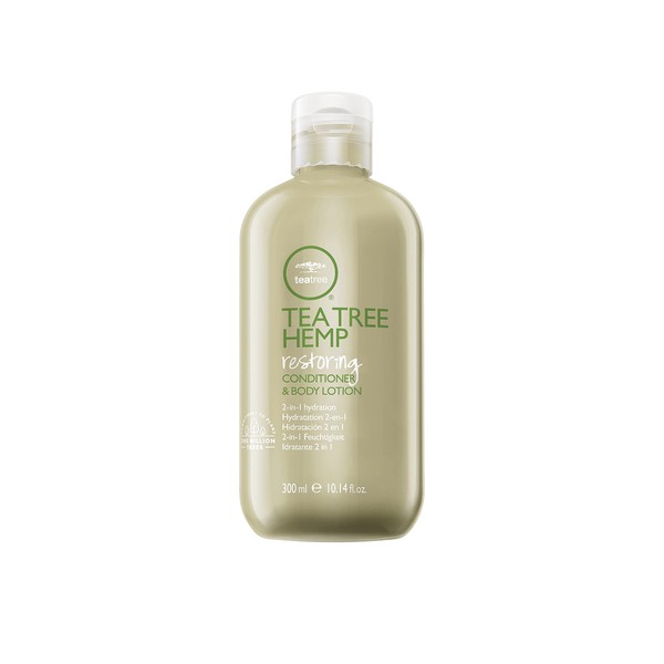 Tea Tree Hemp Restoring Conditioner & Body Lotion, 2-in-1 Hydration, For All Hair Types, 10.14 fl. oz.