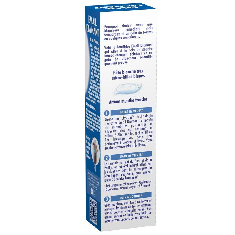 Email Diamant Double Whiteness Toothpaste Instant Shine Fresh Mint Aroma