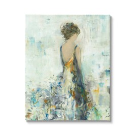 Stupell Industries Abstract Woman Floral Dress Canvas Wall Art, Design by Lisa Ridgers