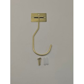 Ticway Banana Hanger Hook – Space Saving Banana Holder Hanger to Keep Bananas Fresh, Self Adhesive and Screw Banana Hook 1Pack Gold