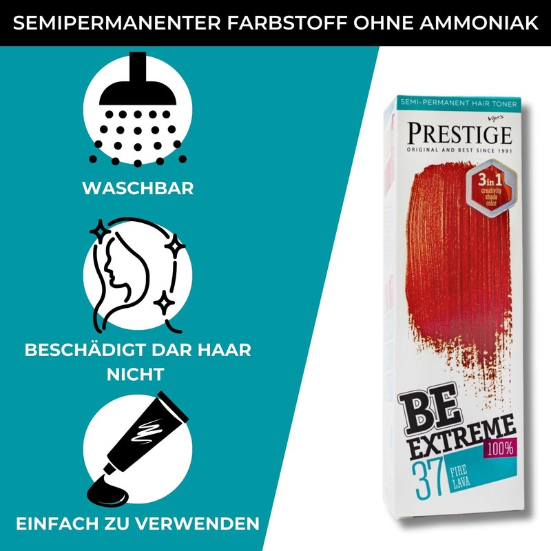 Be Extreme Semi-Permanent Hair Toner - No Ammonia, No Parabens