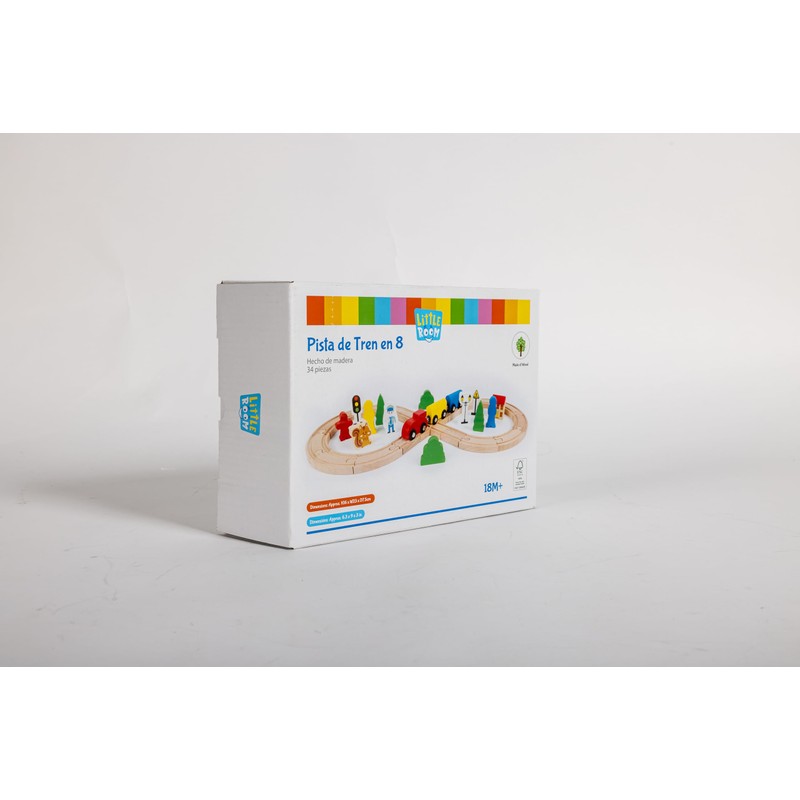 Hape 845765 Juguete Pista de Tren en 8, Madera