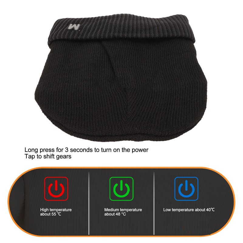 Electronic Warming Hat USB Charging Thermal Thick Soft Knitted Heated
