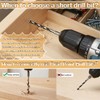 10PCS Brad Point Drill Bit Set for Woodworking, HSS 1/4"