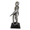 Medieval Swordsman Roccoco Italian Knight Figurine 8" Suit of Armor