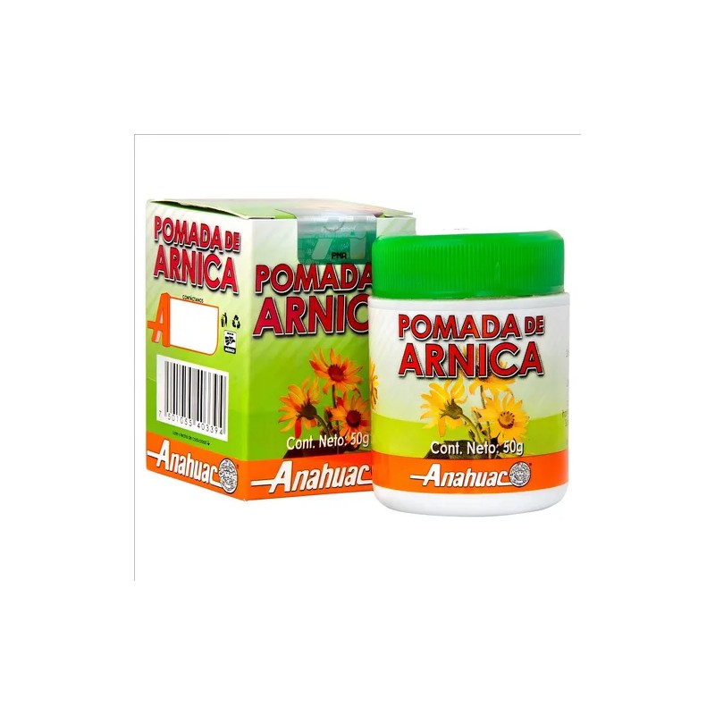 Anáhuac Pomada Árnica, Alcanfor y Guayacol, Alivio Rápido a Golpes