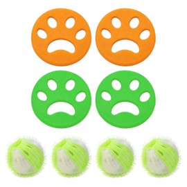 8 Pieces Pet Hair Remover Washing Machine, Reusable Laundry Balls, Hair Catcher, Compatible with All Washing Machines
